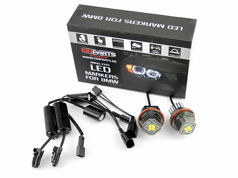LED Markery 2 x 80W (CREE) do kroužků BMW X5 E53 (2002-2007) (B)