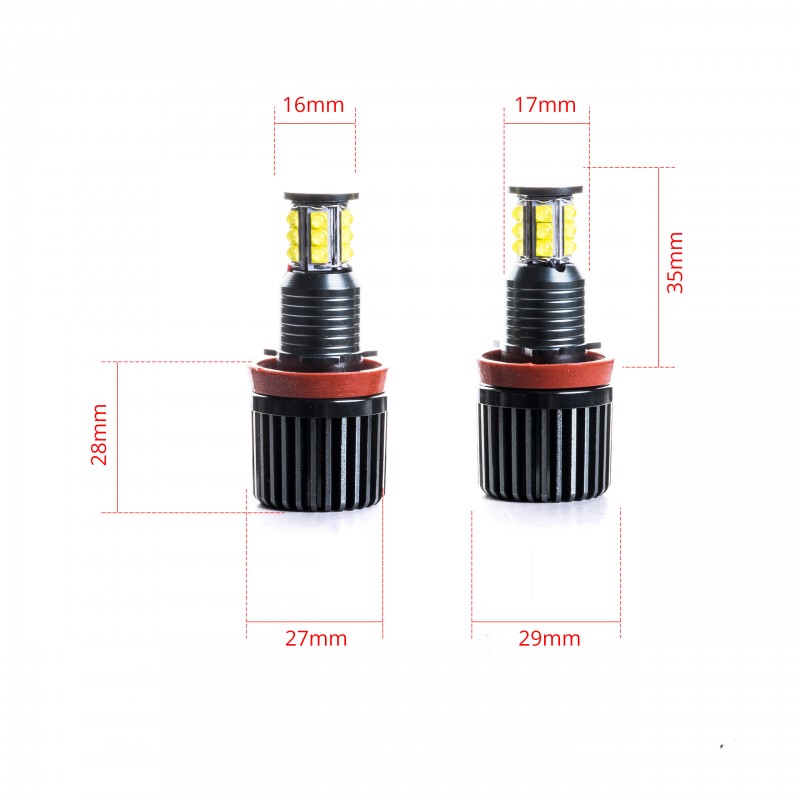 LED Markery 2 x 180W (CREE) do kroužků BMW 6 E63/E64 (07/2007-2010)