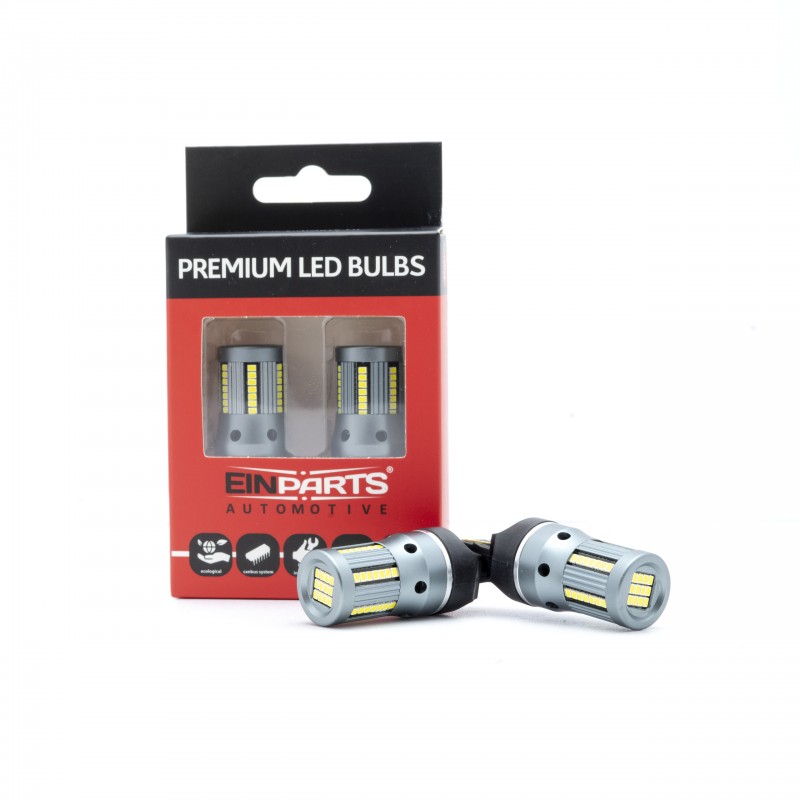 W21W LED žárovky (66 x SMD 2016) 6000K CANBUS (C)