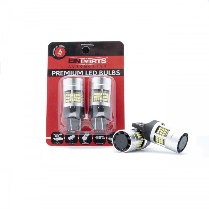 W21/5W LED žárovky (54 x SMD 2016) 6000K CANBUS