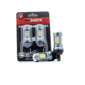 EPL296 LED žárovky W21W (24 x SMD 3030) oranžová CANBUS