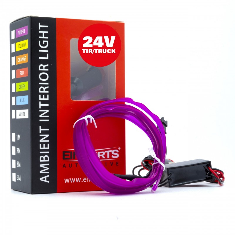 LED světlovodný pásek 2m (fialový) 24V