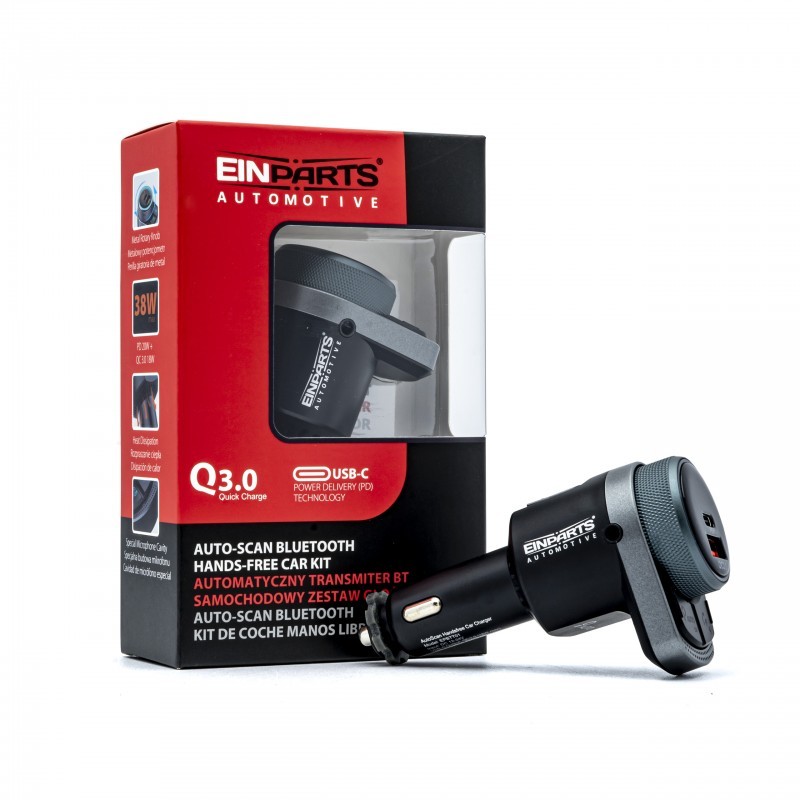 FM Vysílač Bluetooth PD QC 3.0 AUX