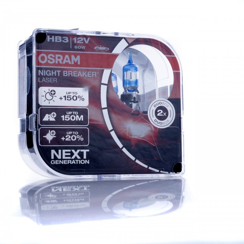 HB3 Halogenové žárovky 60W (OSRAM Night Breaker® Laser) 3200K