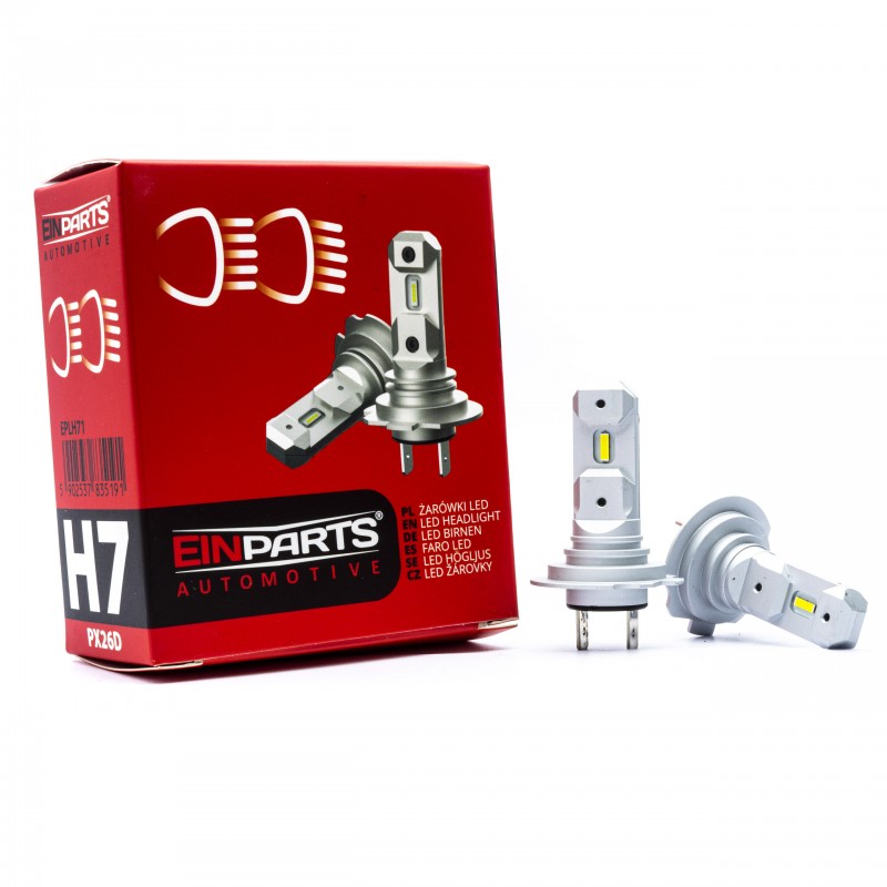 H7 LED žárovky (2 x LED COB) 6000K krátké