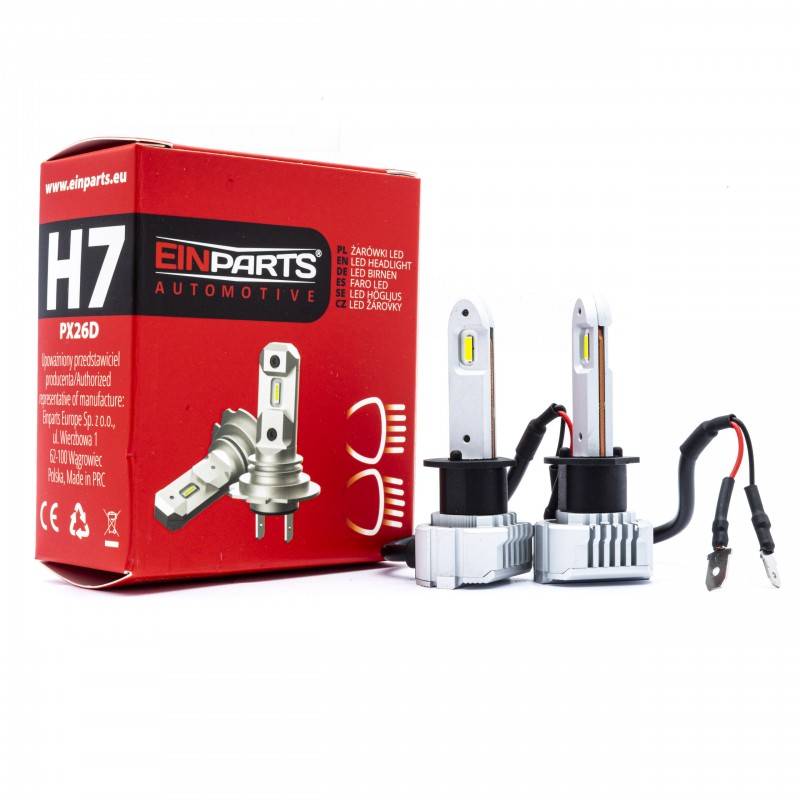 H1 LED žárovky (2 x LED COB) 6000K CANBUS krátké