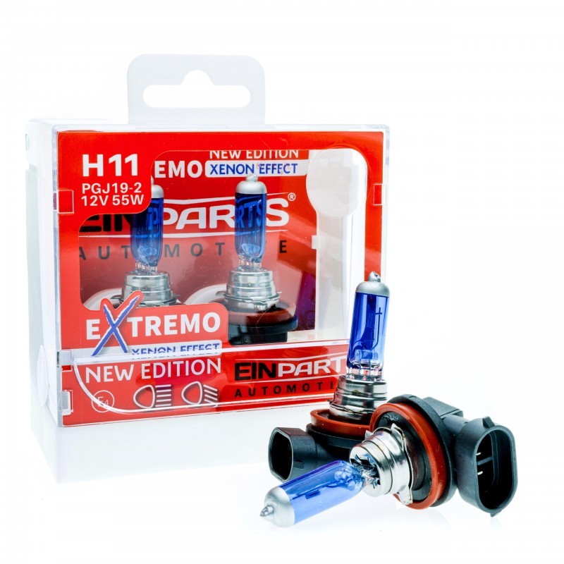 H11 Halogenové žárovky EXTREMO 100% xenon effect (B)