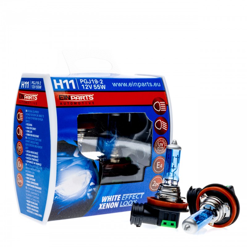 H11 Halogenové žárovky "White Effect Xenon Look"