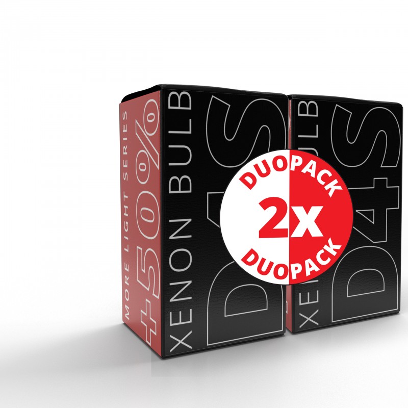 DuoPack D4S Xenonové Výbojky 4800K se zvýšeným světelným výkonem +50%