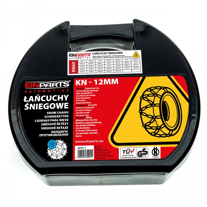 Sněhové řetězy KN60 12mm TÜV GS ÖNORM