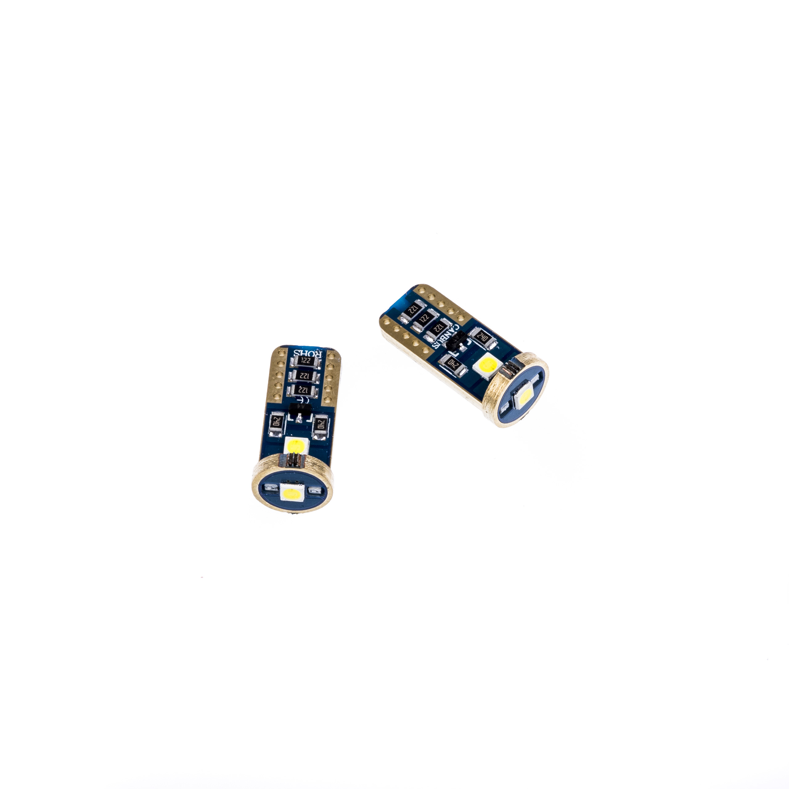 W5W LED žárovky (3 x OSRAM LED 3030) 6000K CANBUS