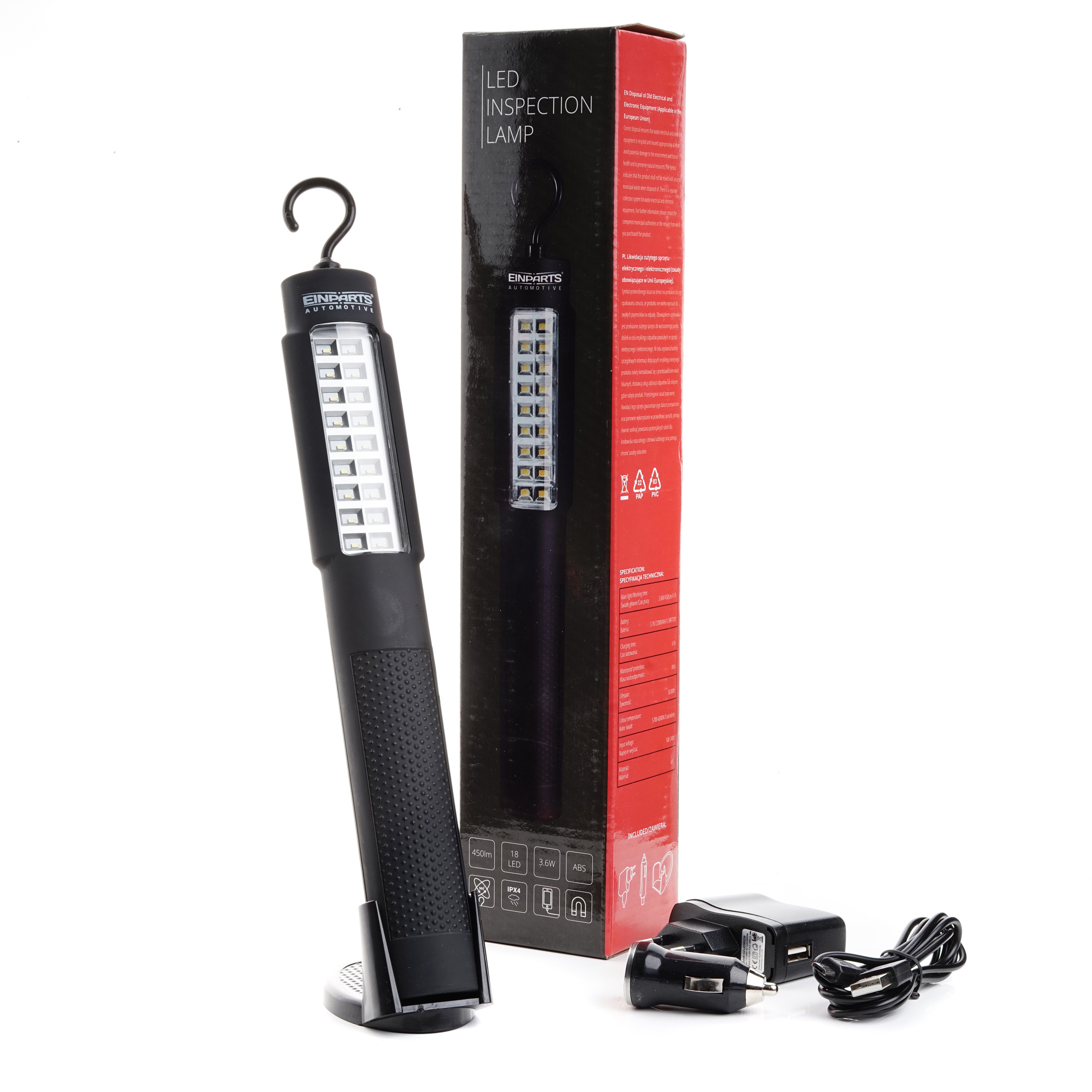 LED inspekční svítilna (18 x SMD) s PowerBankou