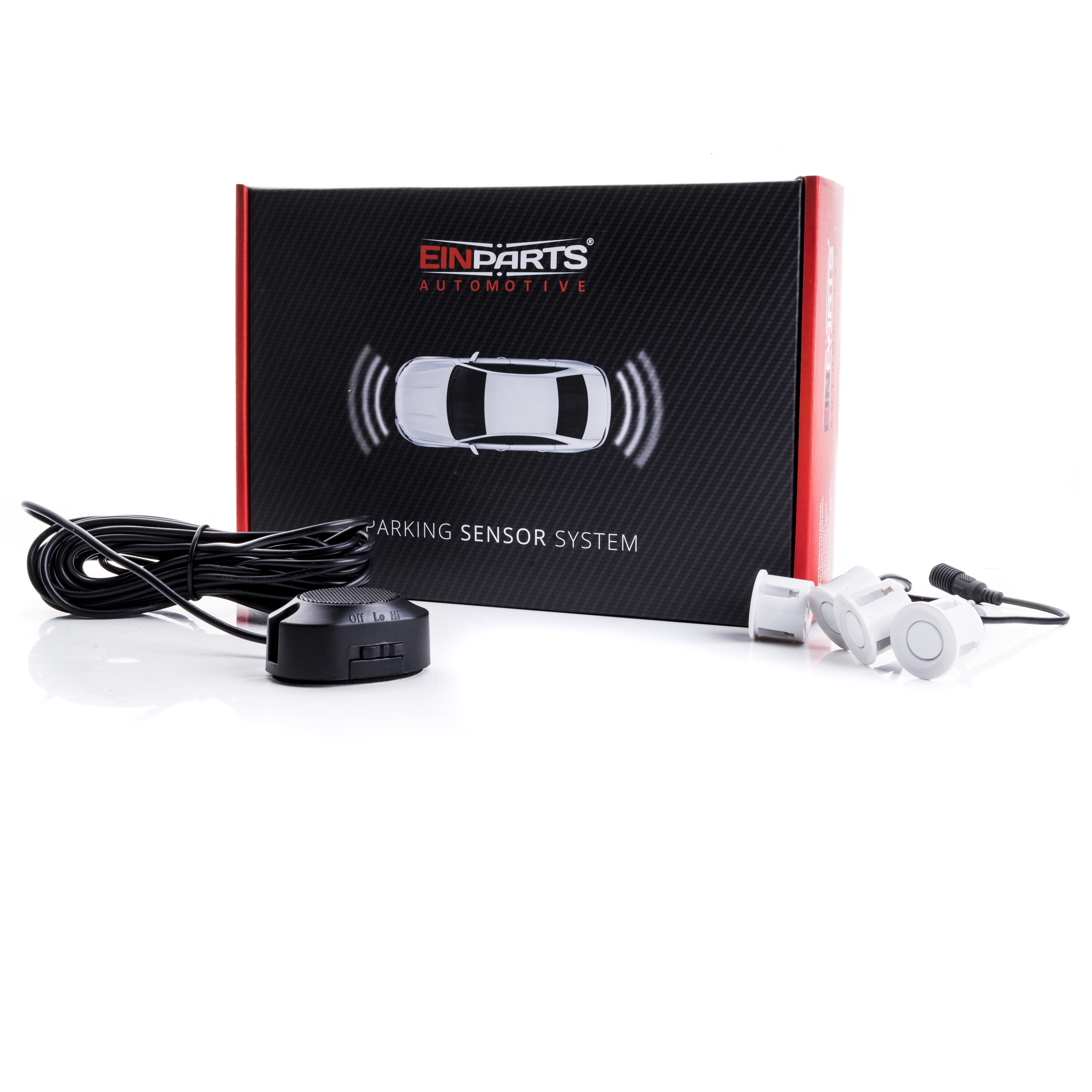 BUZZER EinParts parkovací asistent (bílé senzory)