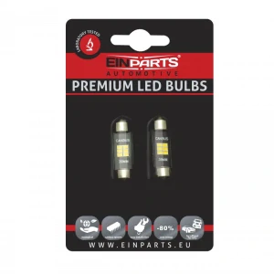 EPL197 LED žárovky C10W (6 x SMD 2016) 41mm 6000K CANBUS