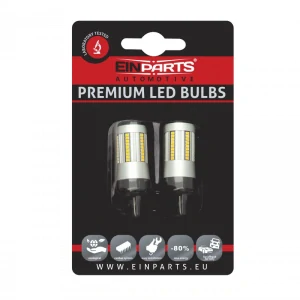 EPL260 LED žárovky W21W (66 x SMD 2016) oranžová CANBUS