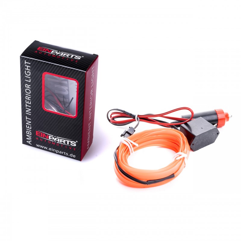 LED světlovodný pásek 3m (oranžový)