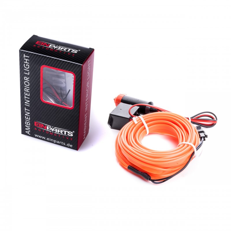 LED světlovodný pásek 5m (oranžový)