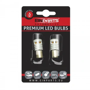 EPL268 LED žárovky PY21W (6 x SMD 1860) oranžová CANBUS