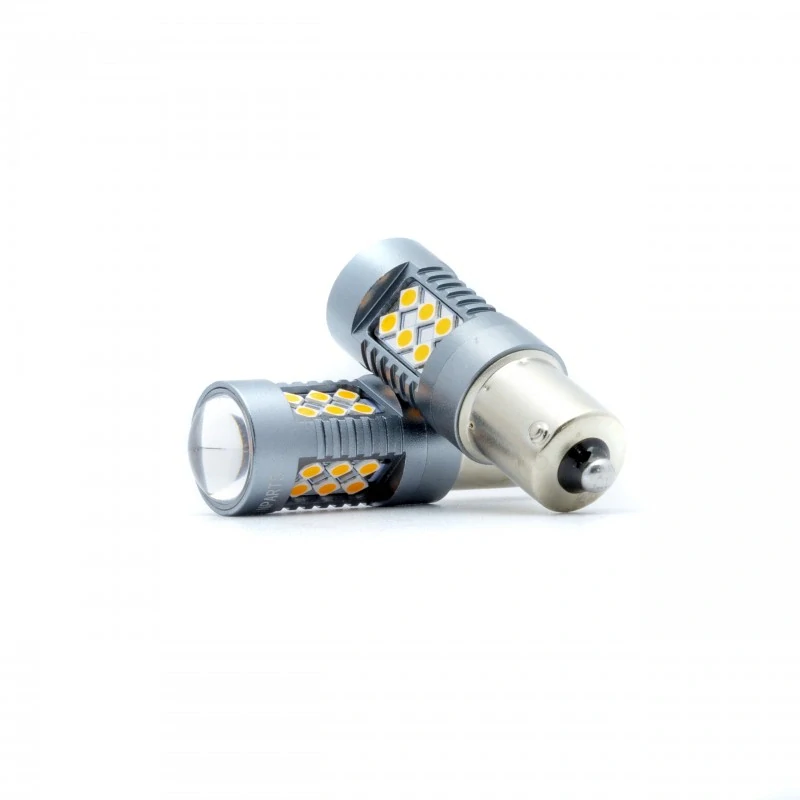 EPL291 LED žárovky PY21W (24 x SMD 3030) oranžová CANBUS