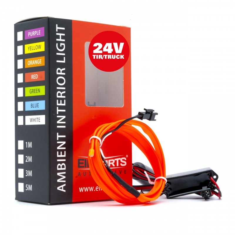 LED světlovodný pásek 1m (červený) 24V