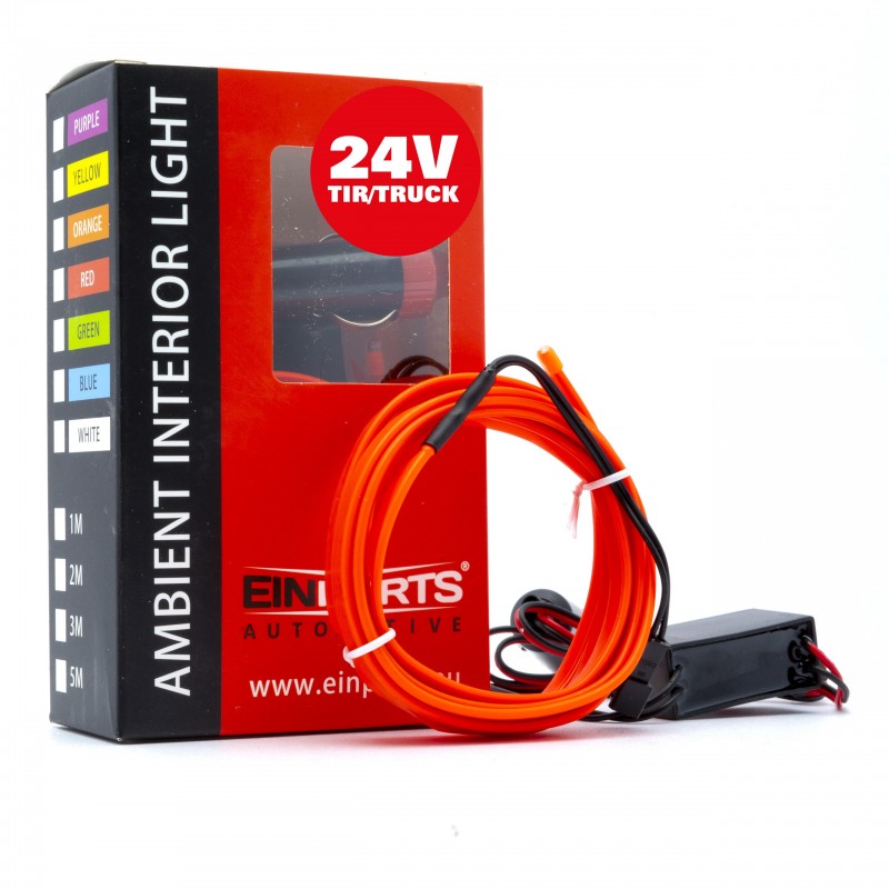 LED světlovodný pásek 2m (červený) 24V