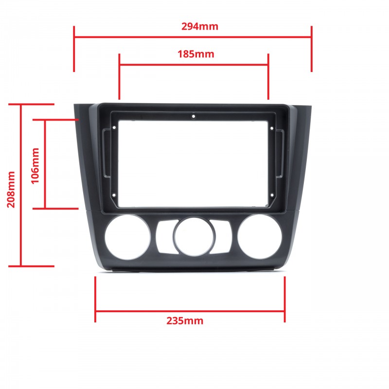 Rámeček autorádia (2DIN) BMW 1 E81/E82/E87/E88 (2007-2011) (C)