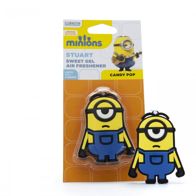 Osvěžovač vzduchu do auta - Minions Stuart 3D (bonbón)