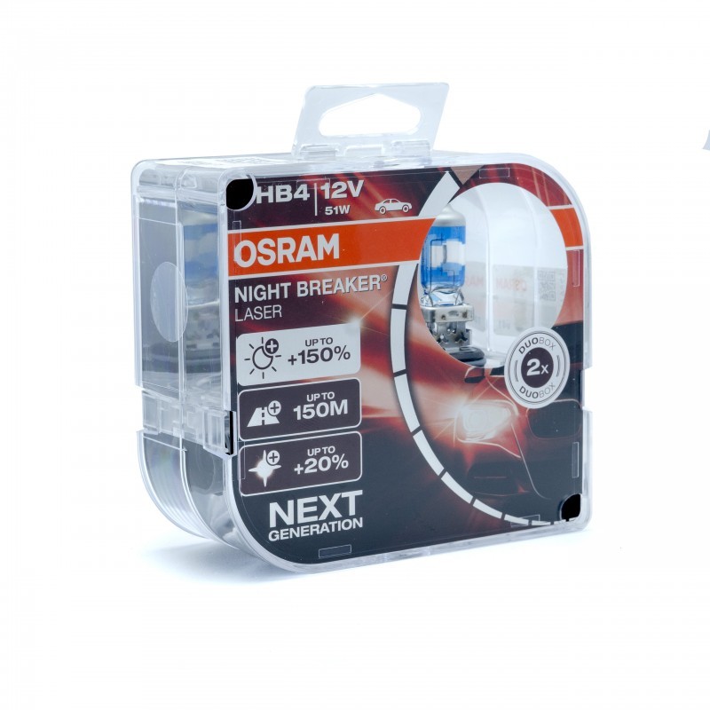 HB4 Halogenové žárovky 51W (OSRAM Night Breaker® Laser) 3200K