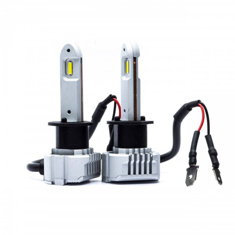 H1 LED žárovky (2 x LED COB) 6000K CANBUS krátké