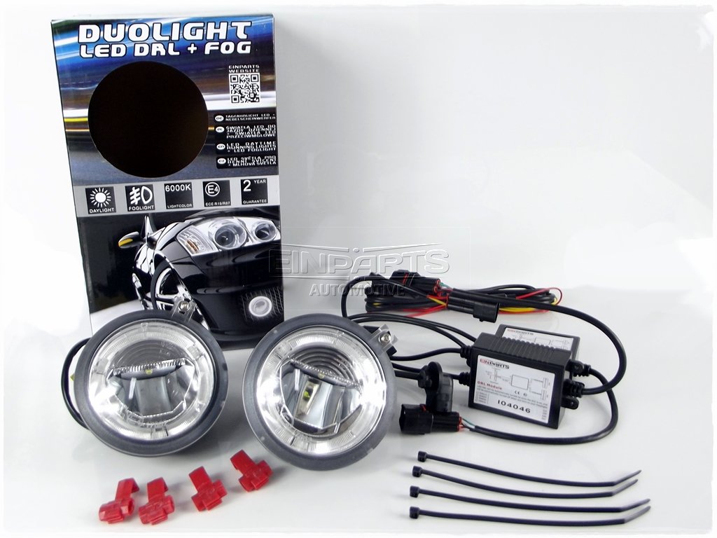 LED Světla Pro Denní Svícení s Mlhovkami DODGE Durango FL (2001-2003)