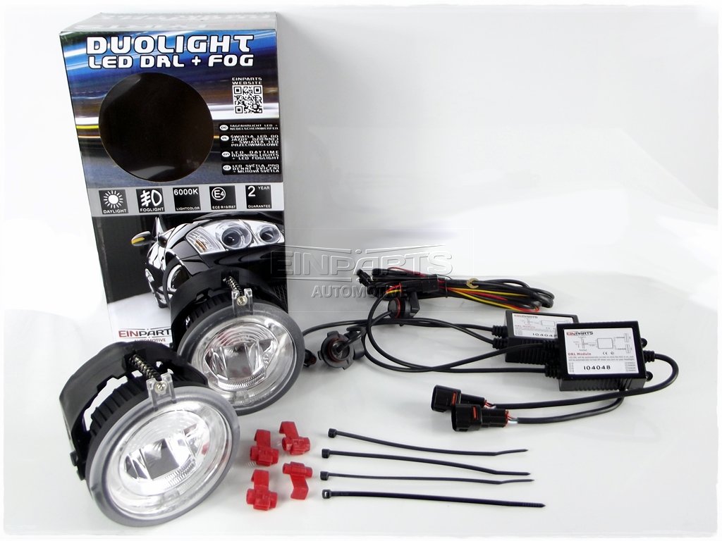LED Světla Pro Denní Svícení s Mlhovkami CHRYSLER 300C (2004-2007)