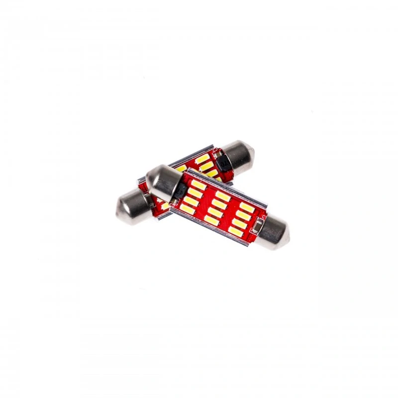 EPL51 LED žárovky C10W (12 x SMD 4014) 42mm 6000K CANBUS