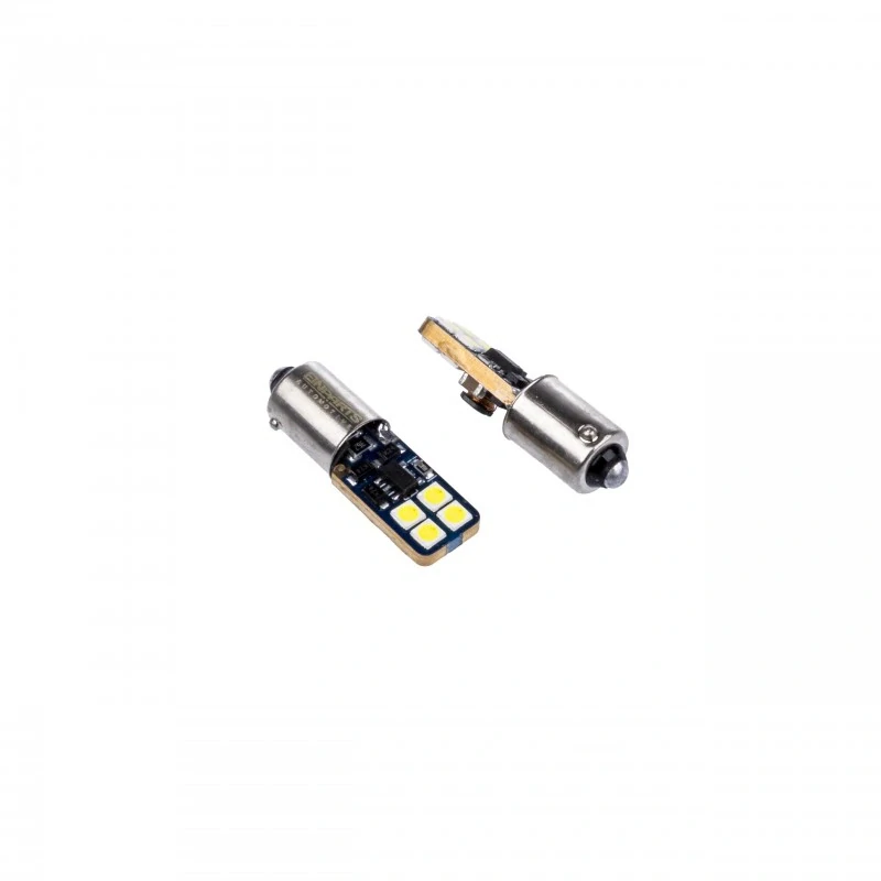 EPL146 LED žárovky H6W (8 x SMD 3030) 6000K CANBUS 12/24V