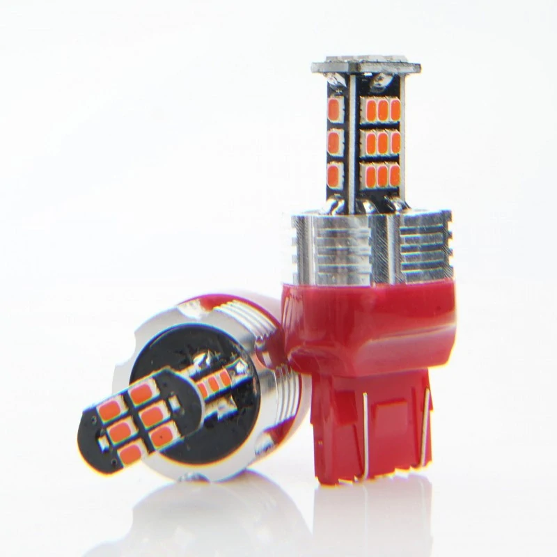 EPL185 LED žárovky W21/5W (30 x SMD 3020) červená CANBUS 7443CK 12/24V