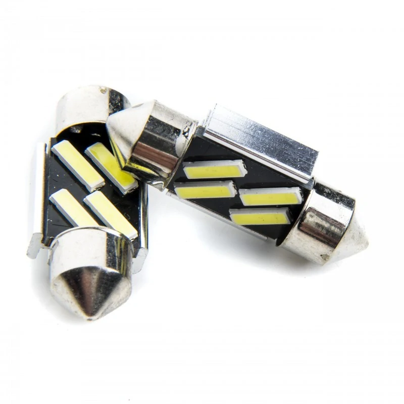 EPL214 LED žárovky C5W (4 x SMD 7020) 31mm 6000K CANBUS
