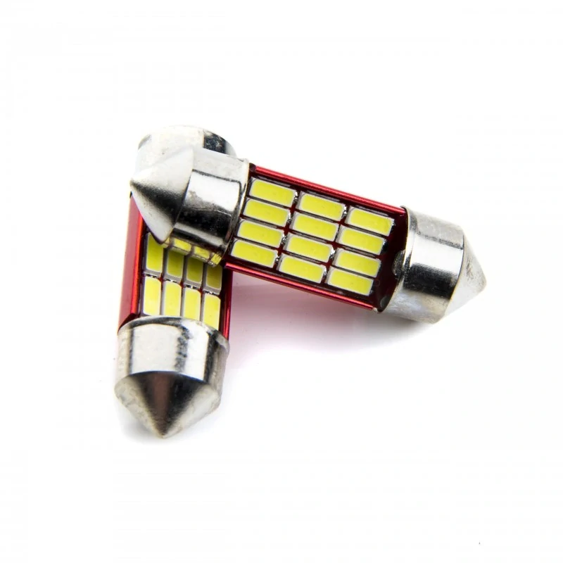 EPL204 LED žárovky C5W (12 x SMD 4014) 31mm 6000K CANBUS