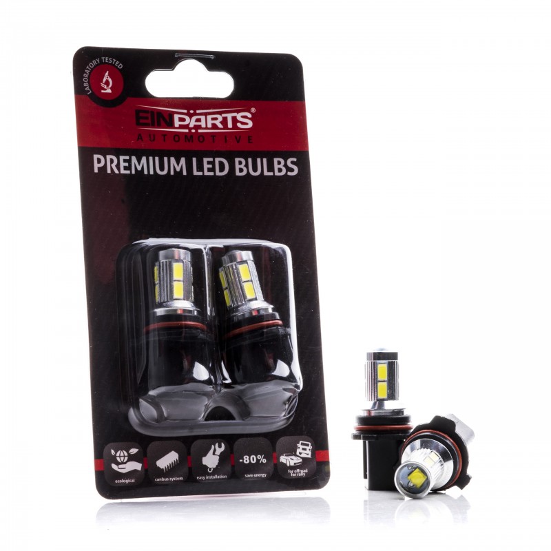 P13W LED žárovky (8 x CREE SMD 5630) 6000K 12/24V