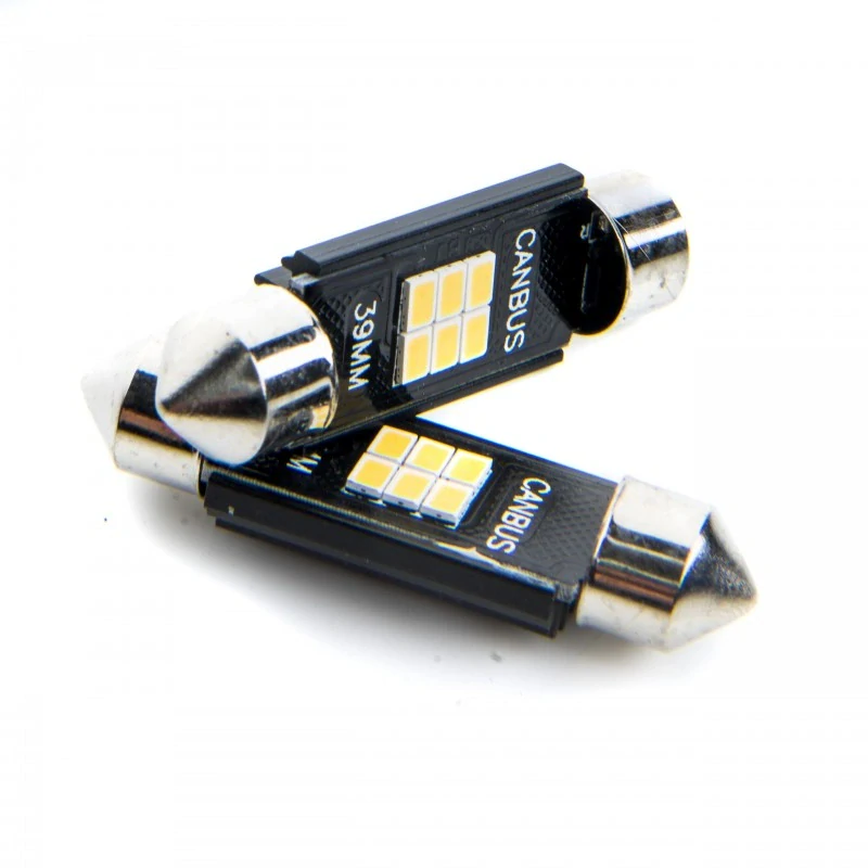 EPL196 LED žárovky C10W (6 x SMD 2016) 39mm 6000K CANBUS