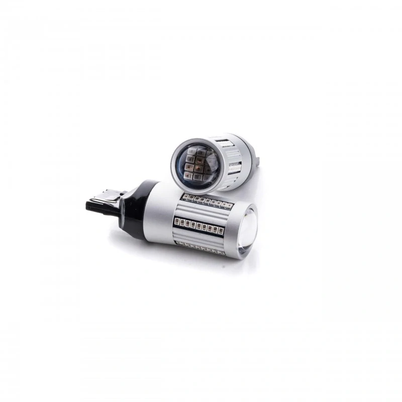 EPL261 LED žárovky W21W (66 x SMD 2016) červená CANBUS