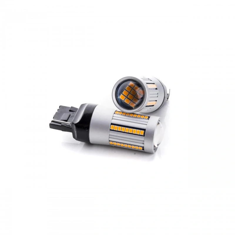 EPL260 LED žárovky W21W (66 x SMD 2016) oranžová CANBUS