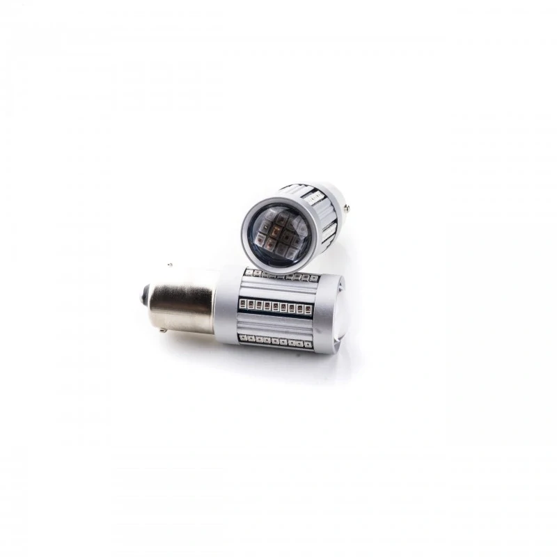 EPL251 LED žárovky P21W (66 x SMD 2016) červená CANBUS
