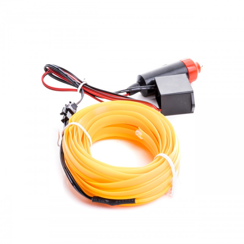 LED světlovodný pásek 5m (jantar)