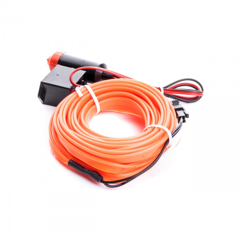 LED světlovodný pásek 5m (oranžový)