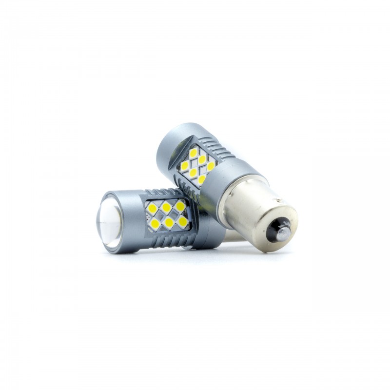 P21W LED žárovky (24 x SMD 3030) 6000K CANBUS