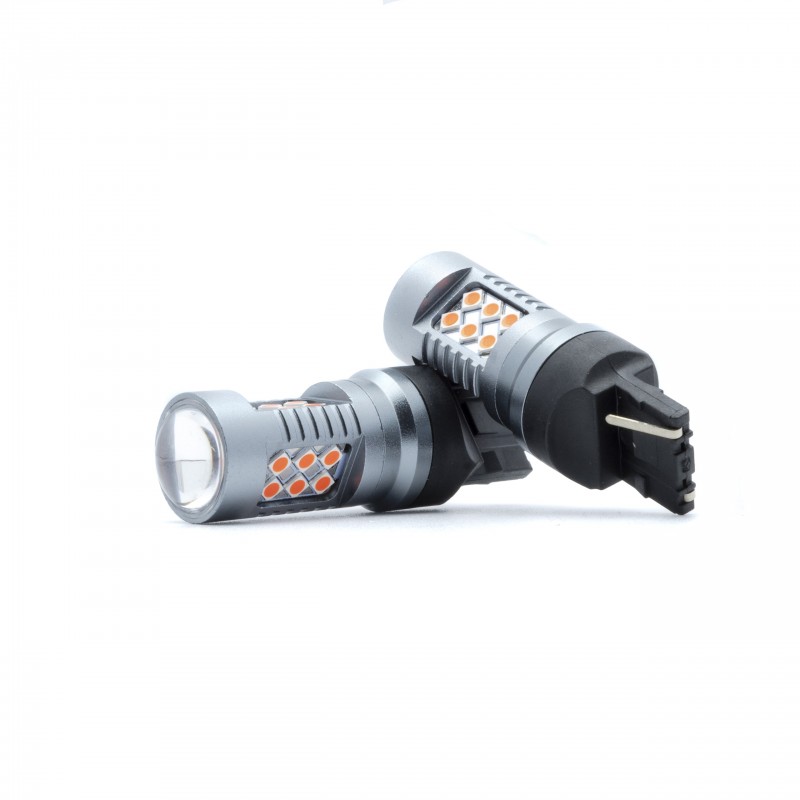 W21W LED žárovky (24 x SMD 3030) červená CANBUS