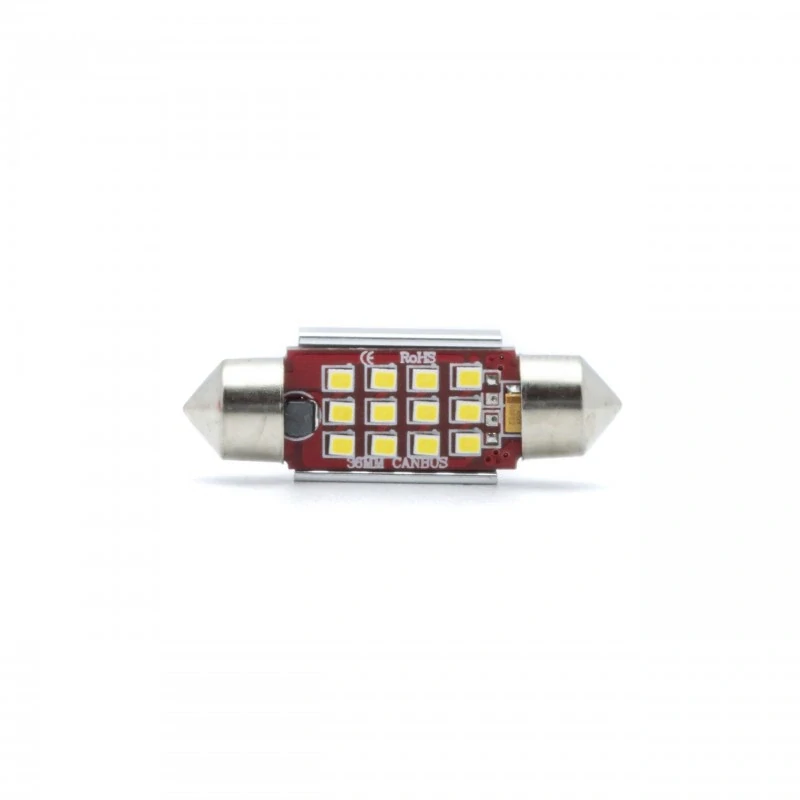 EPL302 LED žárovky C5W (12 x SMD 2016) 36mm 6000K CANBUS 12/24V