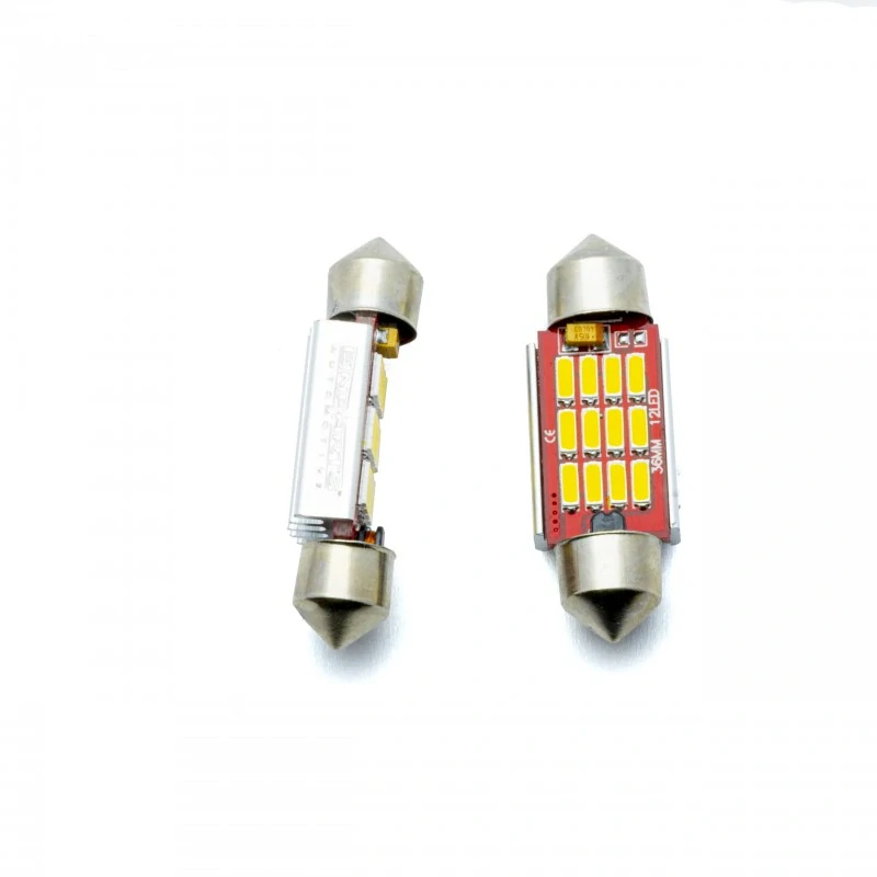 EPL306 LED žárovky C5W (12 x SMD 4014) 36mm 5000K CANBUS 12/24V