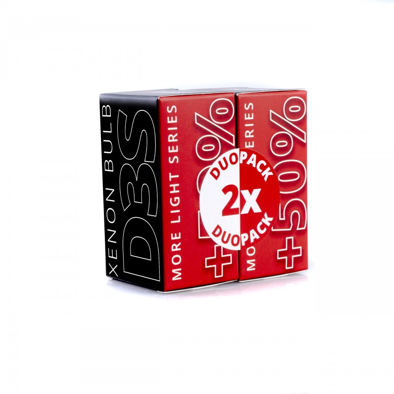 DuoPack D3S Xenonové Výbojky 4800K se zvýšeným světelným výkonem +50%