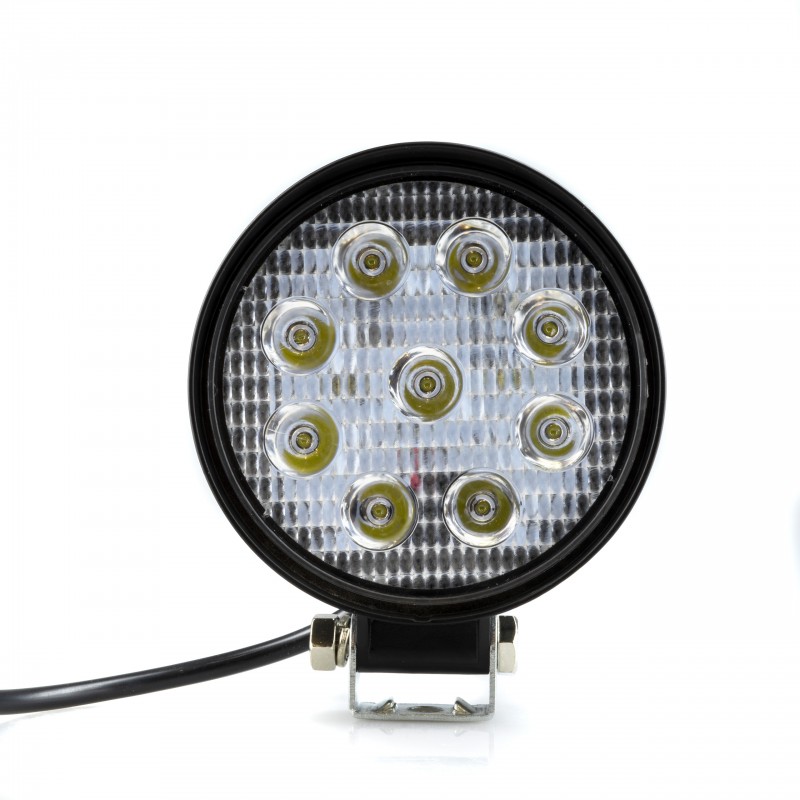 LED Pracovní světlo 9W (9 x 1W EPISTAR) 60° (kulaté)