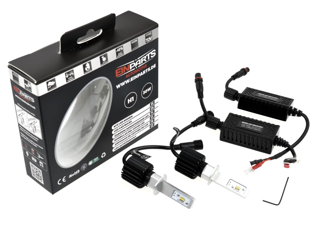 H1 LED žárovky 30W (6 x LUMILED) 6000K CANBUS